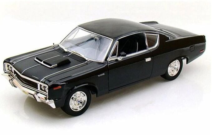 1970 AMC REBEL BLACK 1/18 DIECAST MODEL CAR BY ROAD SIGNATURE