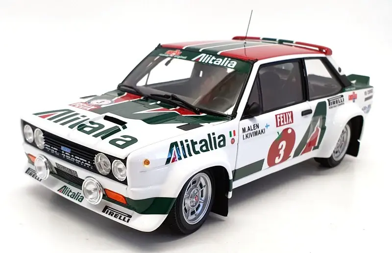 KYOSHO FIAT 131 ABARTH 1978 1000 LAKES 3 (08376E) 1:18
