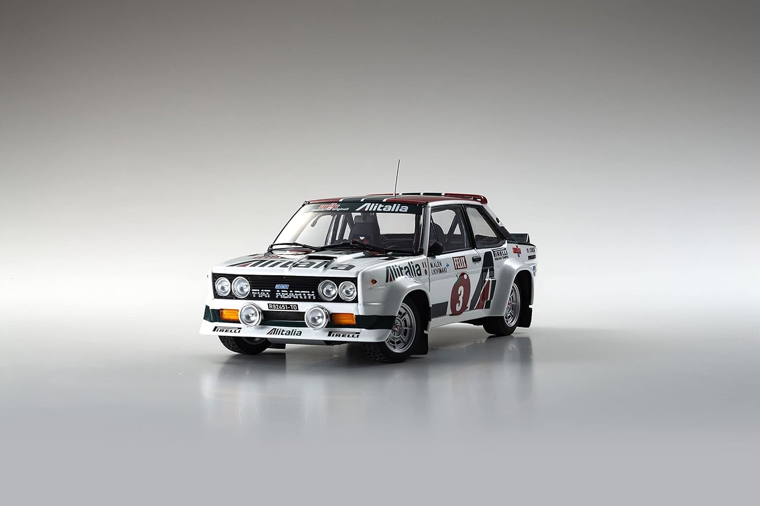 KYOSHO FIAT 131 ABARTH 1978 1000 LAKES 3 (08376E) 1:18