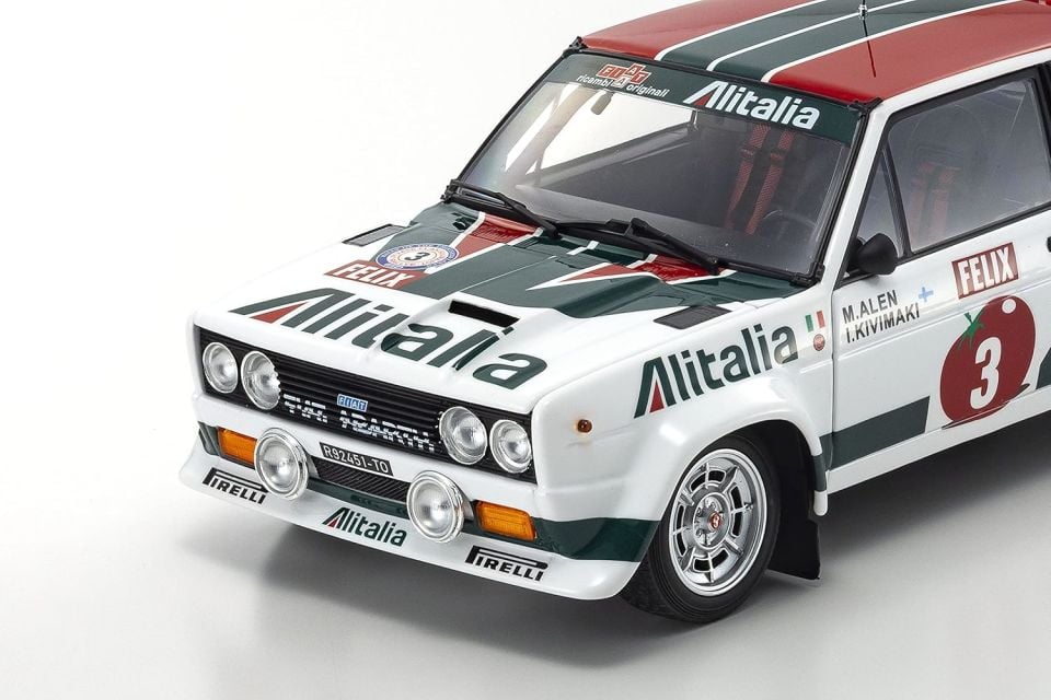 KYOSHO FIAT 131 ABARTH 1978 1000 LAKES 3 (08376E) 1:18