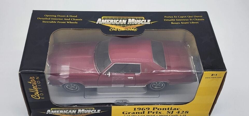 ERTL American Muscle 1969 Pontiac Grand Prix SJ 428 1:18