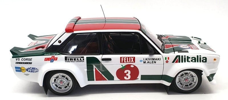 KYOSHO FIAT 131 ABARTH 1978 1000 LAKES 3 (08376E) 1:18