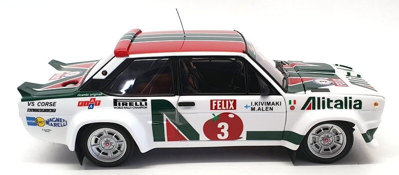 KYOSHO FIAT 131 ABARTH 1000 LAKES #3 1978 1:18 (08376E)