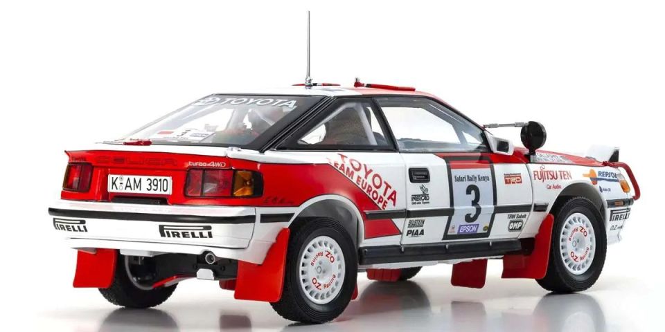 KYOSHO TOYOTA CELICA GT-FOUR 1990 SAFARI #3 1:18 (08961A)