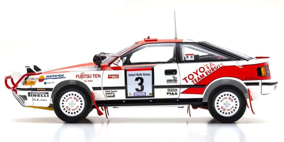 KYOSHO TOYOTA CELICA GT-FOUR 1990 SAFARI #3 1:18 (08961A)
