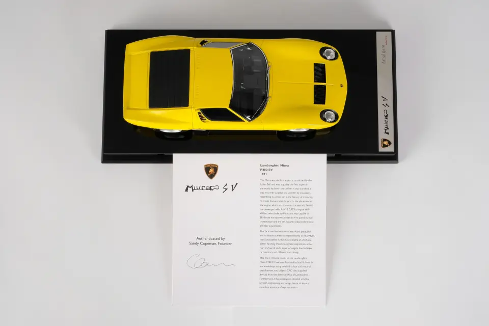 1:18 M6010 Lamborghini Miura P400 SV Yellow
