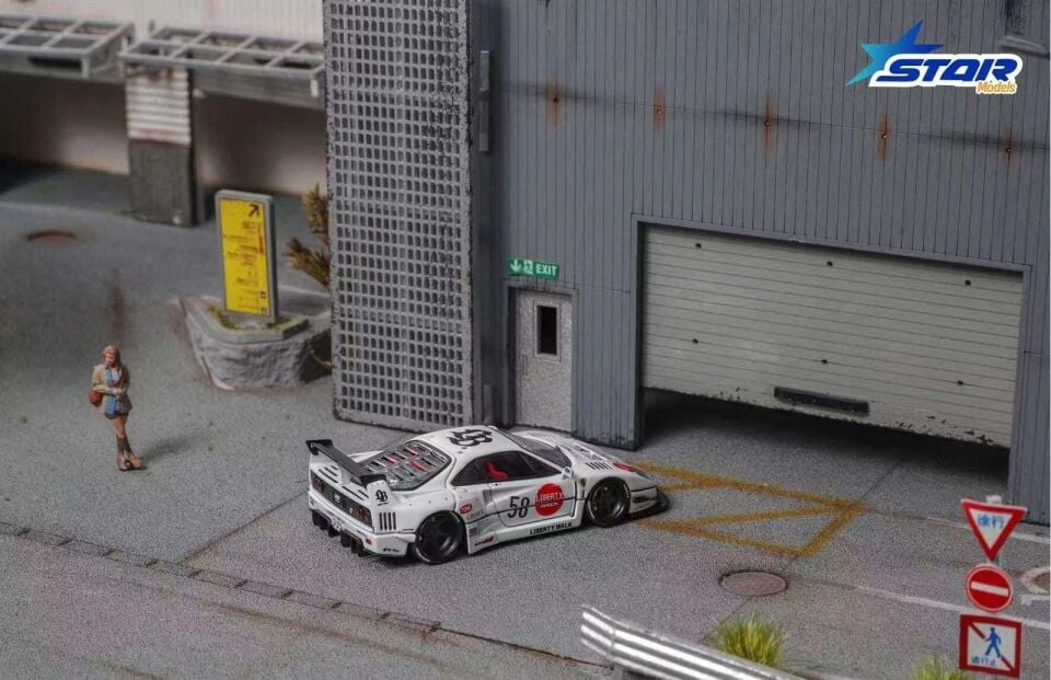 Star Models Supercar F40 LB-Works Wide-Body Modified (White Collet 58# Ordinary)