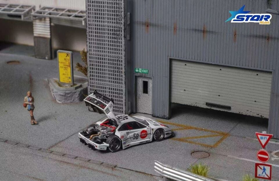 Star Models Supercar F40 LB-Works Wide-Body Modified (White Collet 58# Ordinary)