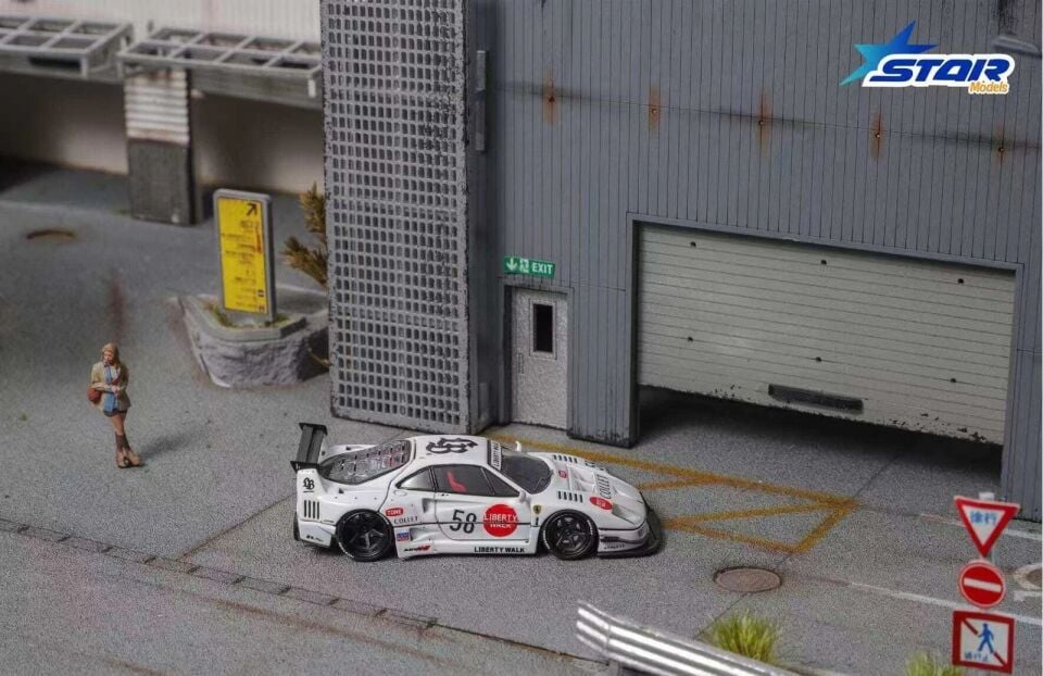 Star Models Supercar F40 LB-Works Wide-Body Modified (White Collet 58# Ordinary)
