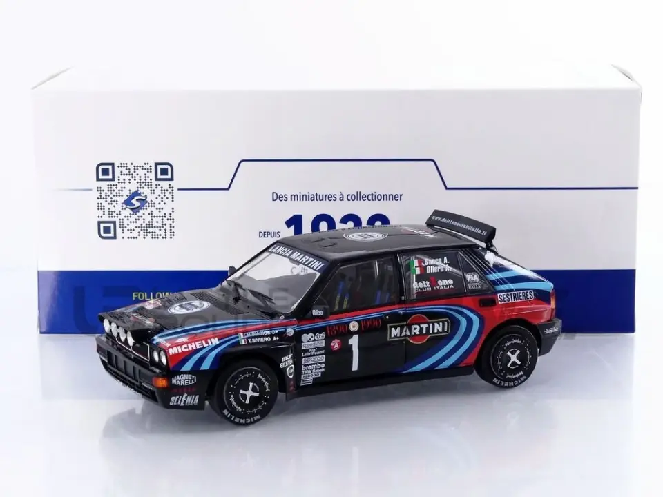 SOLIDO LANCIA DELTA HF INTEGRALE - RALLYE MONTE CARLO 1990 1:18