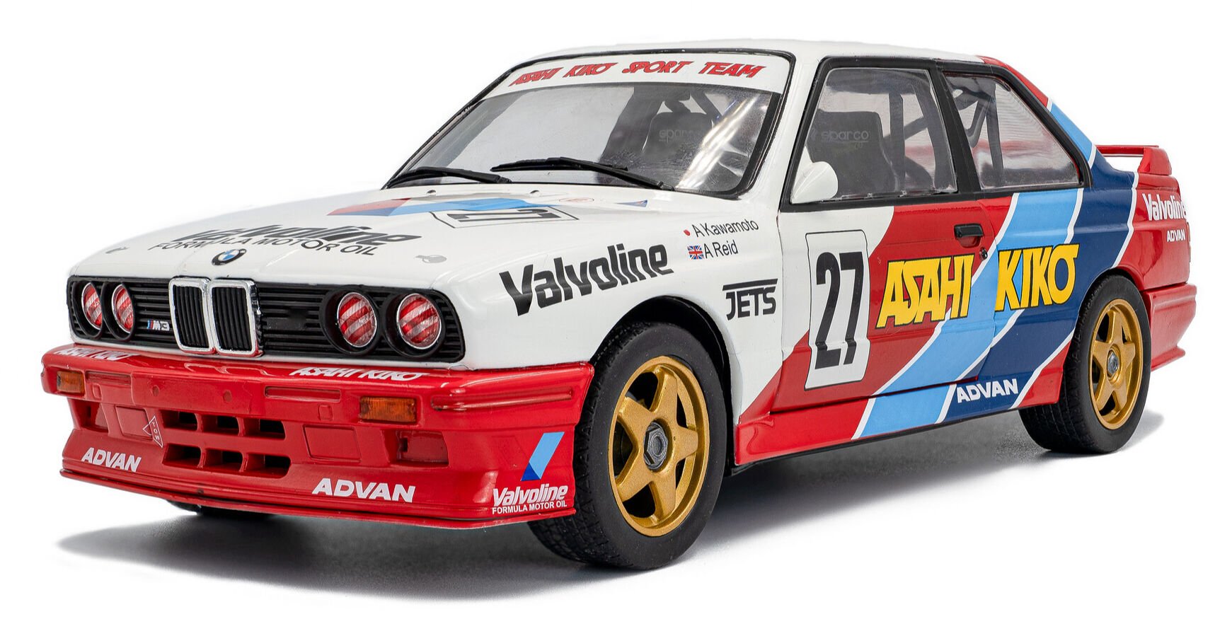 SOLIDO BMW M3 JTCC 1986 KAWAMOTO/REID 1:18