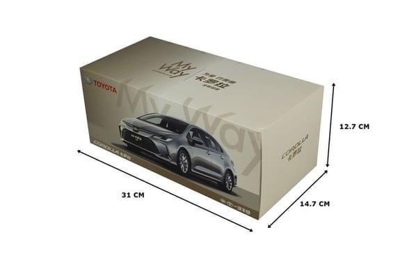 PAUDI MODEL TOYOTA COROLLA 2019 BEYAZ 1:18