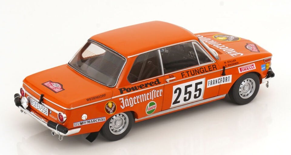 İXO BMW 2002 #255 W.Stiller - A.Wagener Rallye Monte-Carlo 1973 1:18 (165.22)