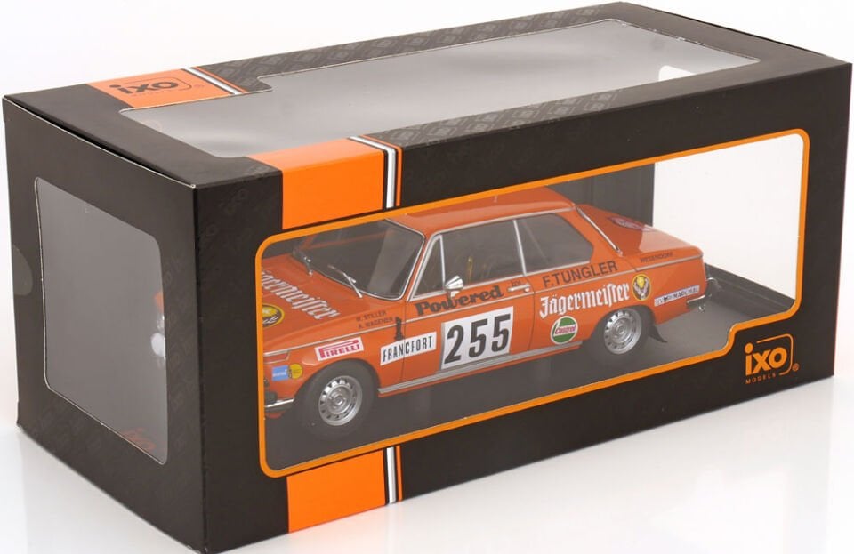 İXO BMW 2002 #255 W.Stiller - A.Wagener Rallye Monte-Carlo 1973 1:18 (165.22)