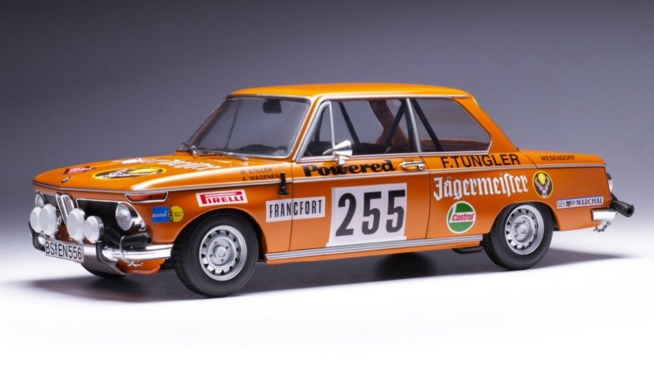 İXO BMW 2002 #255 W.Stiller - A.Wagener Rallye Monte-Carlo 1973 1:18 (165.22)