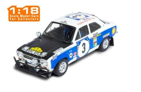IXO MODELS FORD Escort MK1 RS 1600 #3 V. Preston Jr.-B. Smith Safari Rally 1973 1:18 (075.20)