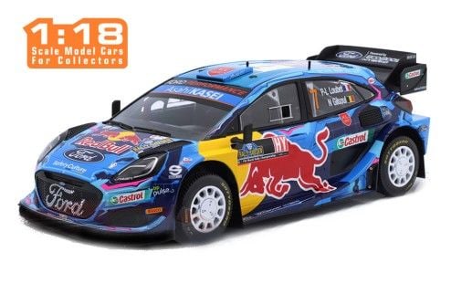 IXO MODELS FORD PUMA Rally1 #7 P-L.Loubet - N.Gilsoul Rally Sweden 2023 1:18 (154B.22)