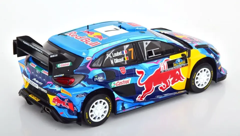 İXO FORD PUMA Rally1 #7 P-L.LOUBET - N.GILSOUL RALLY SWEDEN 2023 1:18
