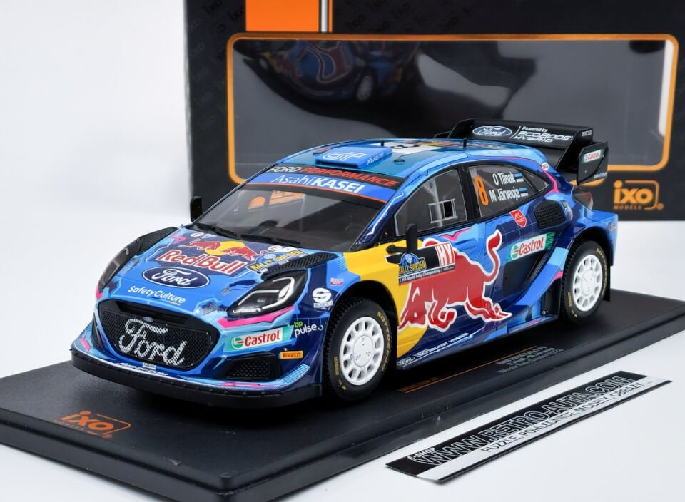 İXO FORD PUMA Rally1 #7 P-L.Loubet - N.Gilsoul Rally Sweden 2023 1:18 (154B.22)
