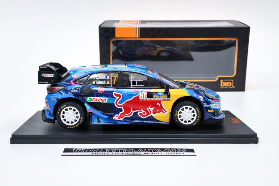 İXO FORD PUMA Rally1 #7 P-L.Loubet - N.Gilsoul Rally Sweden 2023 1:18 (154B.22)