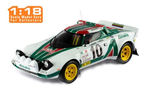 IXO MODELS LANCIA STRATOS HF #10 S.Munari -S.Maiga Winner Rallye Monte-Carlo 1976 1:18 (162A.22)