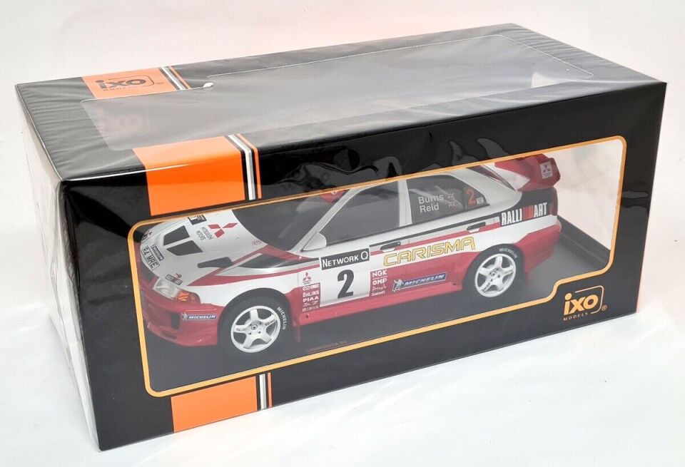 İXO MITSUBISHI LANCER RS Evolution V #2 R.Burns-R.Reid Winner RAC Rally 1998 1:18 (093A.20)