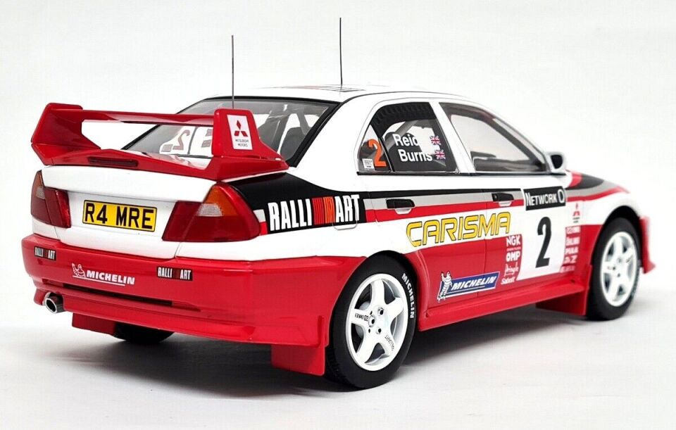 İXO MITSUBISHI LANCER RS Evolution V #2 R.Burns-R.Reid Winner RAC Rally 1998 1:18 (093A.20)