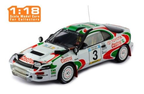 IXO MODELS TOYOTA Celica Turbo 4WD (ST185) #3 I.Duncan - I.Munro Safari Rally 1993 1:18 (150C.22)