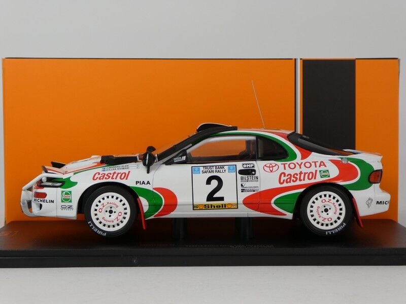 İXO TOYOTA Celica Turbo 4WD (ST185) #3 I.Duncan - I.Munro Safari Rally 1993 1:18 (150C.22)