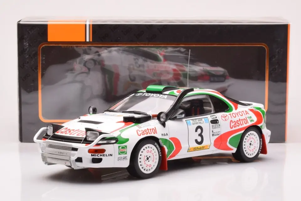 İXO TOYOTA CELICA TURBO 4WD (ST185) #3 I.DUNCAN - I.MUNRO SAFARI RALLY 1993 1:18