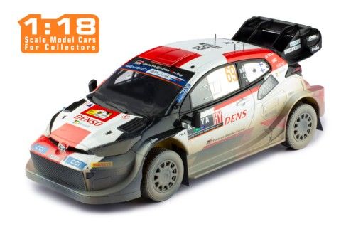 IXO MODELS TOYOTA GR YARIS Rally1 #69 K.Rovanpera - J.Halttunen Safari Rally 2023 (with dirt effects) 1:18 (173B.22)
