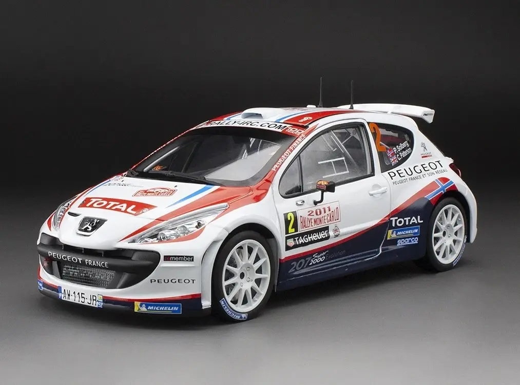 SUNSTAR PEUGEOT 207 S2000 #2 RALLYE AUTOMOBILE MONTE-CARLO 2011 1:18
