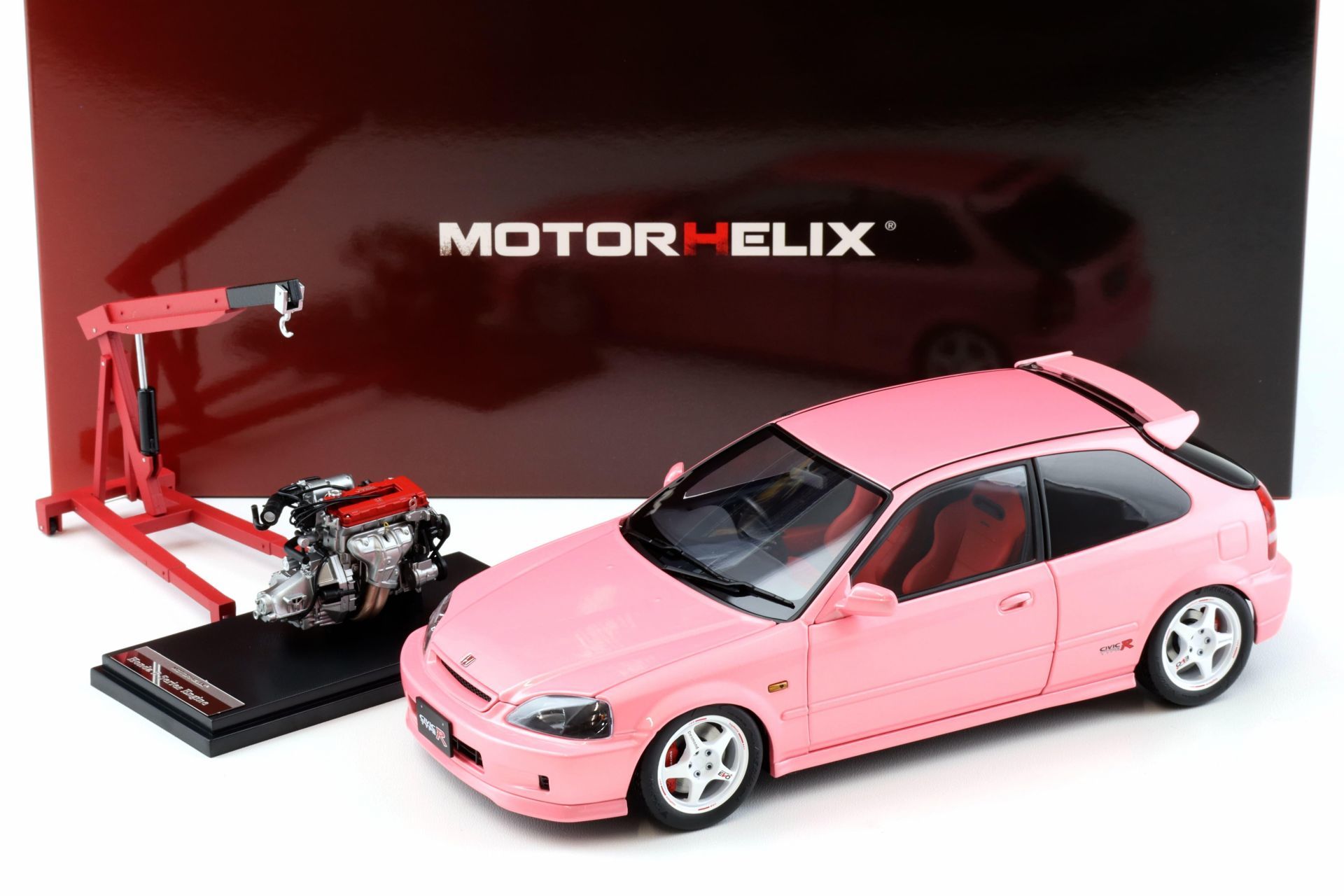 MOTORHELİX HONDA CIVIC TYPE R (EK9) SWEET PINK 1:18 (M85008)
