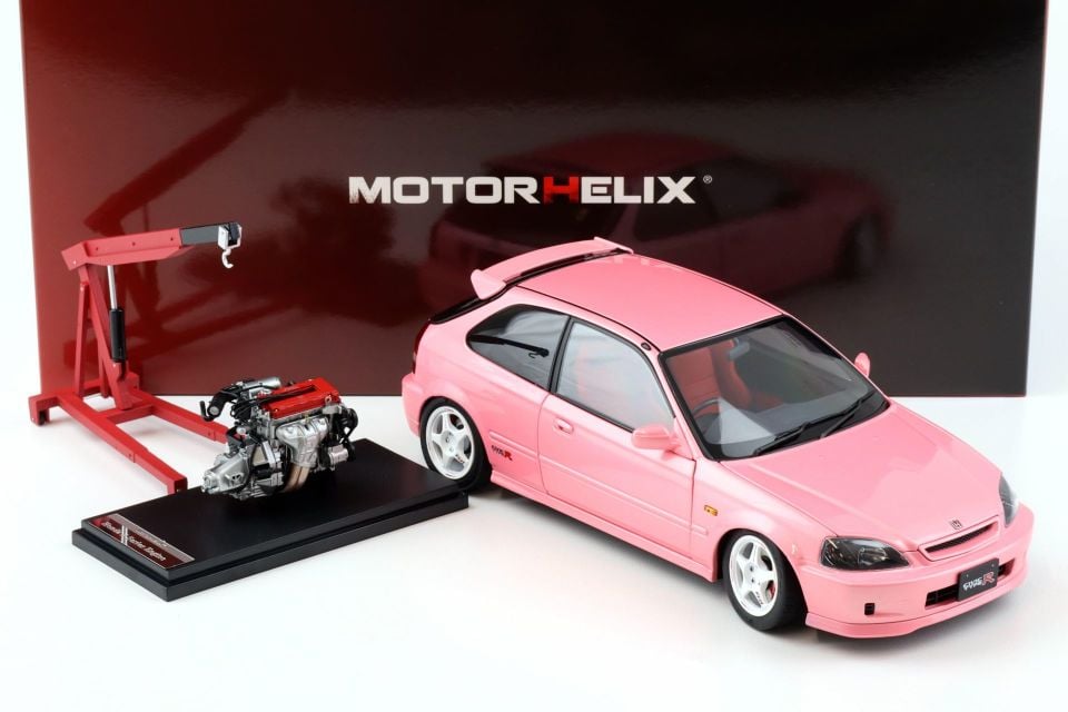 MOTORHELIX HONDA CIVIC TYPE R (EK9) SWEET PINK 1:18 (M85008)