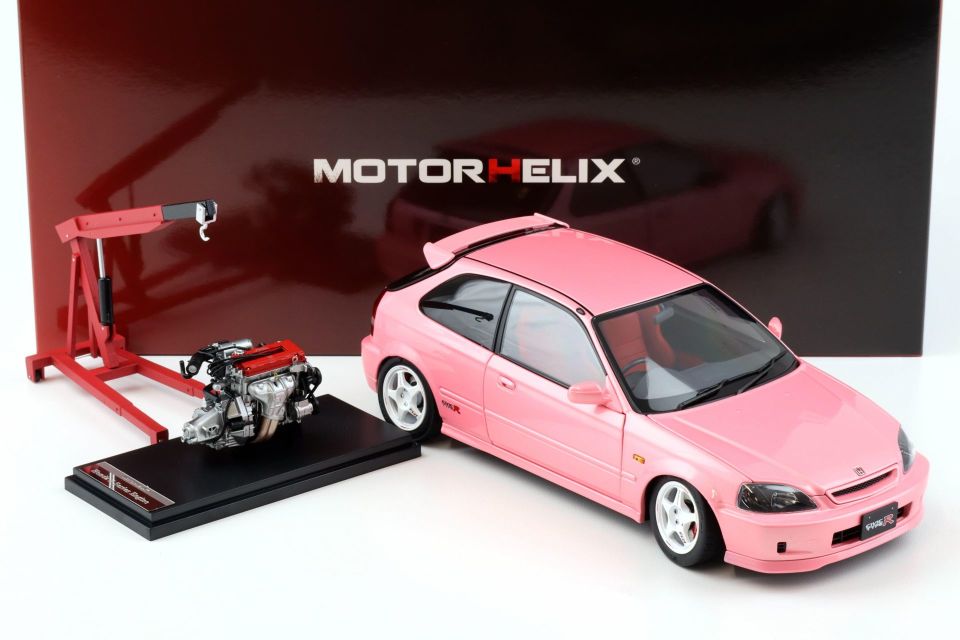 MOTORHELİX HONDA CIVIC TYPE R (EK9) SWEET PINK 1:18 (M85008)