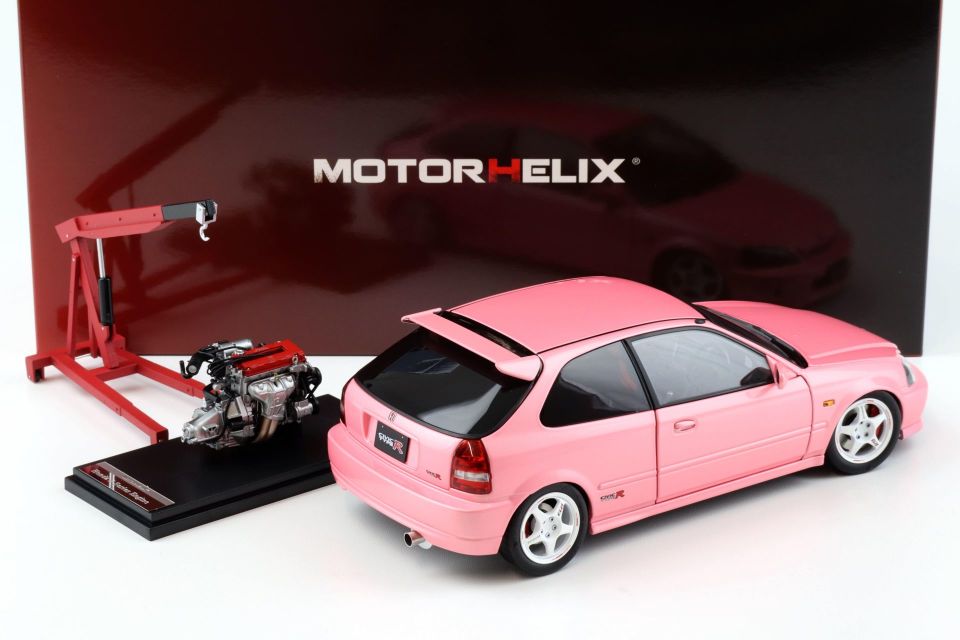 MOTORHELİX HONDA CIVIC TYPE R (EK9) SWEET PINK 1:18 (M85008)