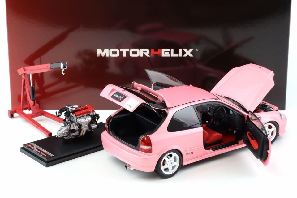 MOTORHELIX HONDA CIVIC TYPE R (EK9) SWEET PINK 1:18 (M85008)