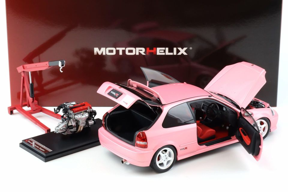 MOTORHELİX HONDA CIVIC TYPE R (EK9) SWEET PINK 1:18 (M85008)