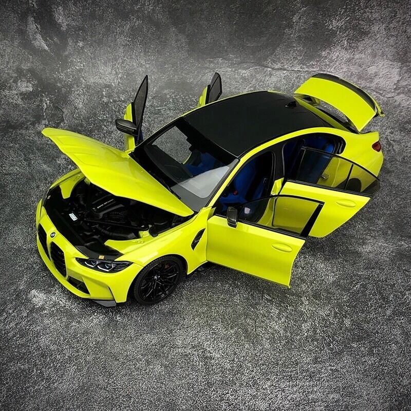 MINICHAMPS BMW M3 G80 2020 YELLOW METALLIC 1:18