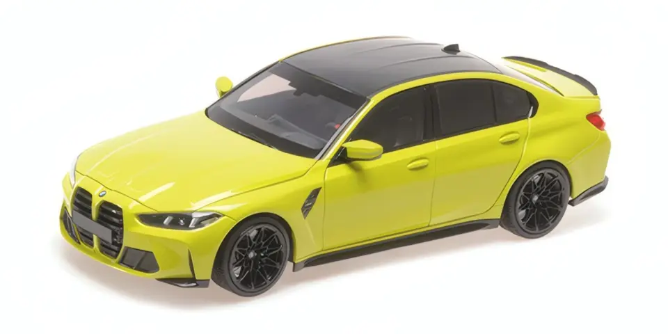 MINICHAMPS BMW M3 G80 2020 YELLOW METALLIC 1:18