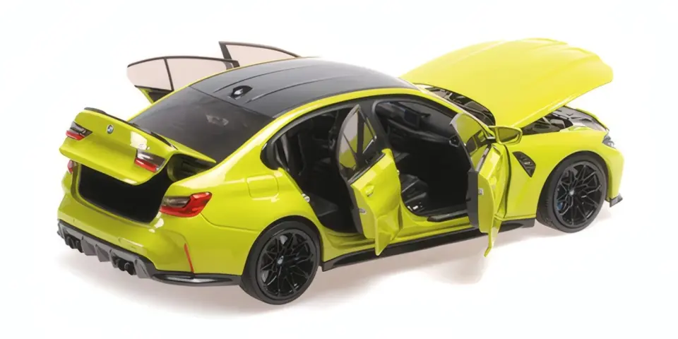 MINICHAMPS BMW M3 G80 2020 YELLOW METALLIC 1:18