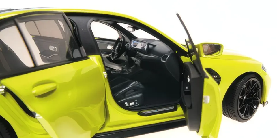 MINICHAMPS BMW M3 G80 2020 YELLOW METALLIC 1:18