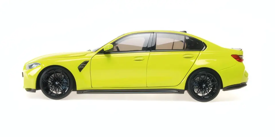 MINICHAMPS BMW M3 G80 2020 YELLOW METALLIC 1:18